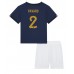 Billige Frankrig Benjamin Pavard #2 Børnetøj Hjemmebanetrøje til baby VM 2022 Kortærmet (+ korte bukser)